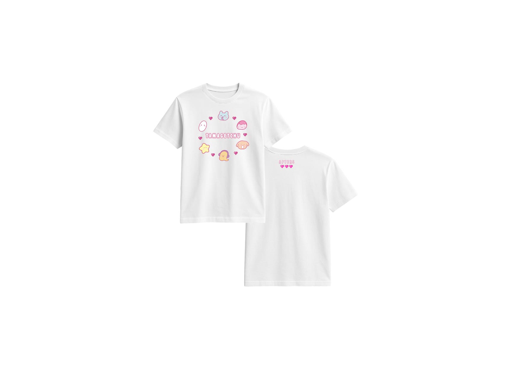 【AFTERS】 TAMAGETCHU T-SHIRT WHITE